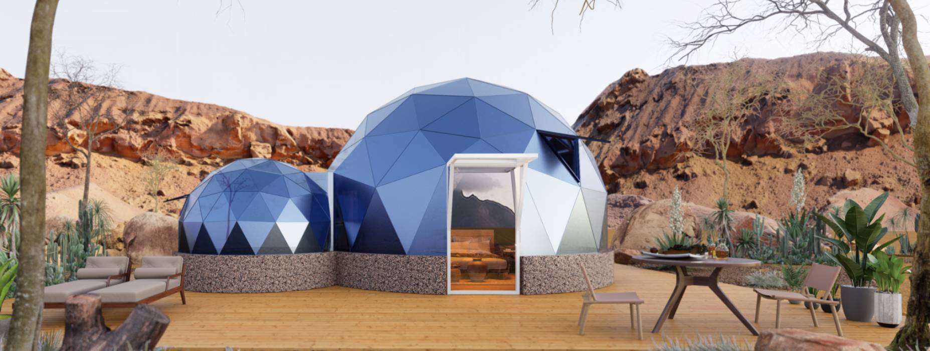 天山区球形智能光伏玻璃星空房